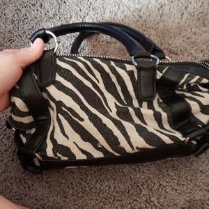 Small zebra print purse